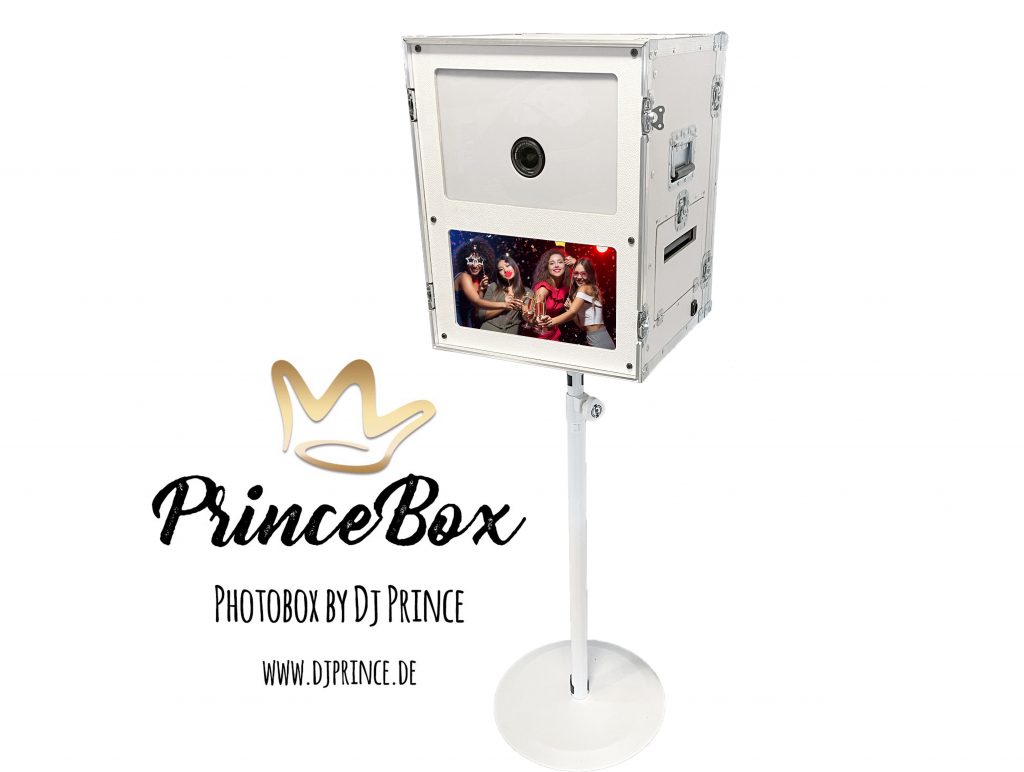 Originale PrinceBox mit Kamera, Bildschirm und Stativ