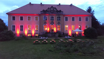 Hochzeit Schloss Reichstädt, inkl. indirekter Schlossbeleuchtung