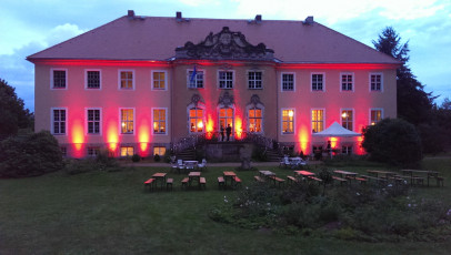 Hochzeit Schloss Reichstädt, inkl. indirekter Schlossbeleuchtung